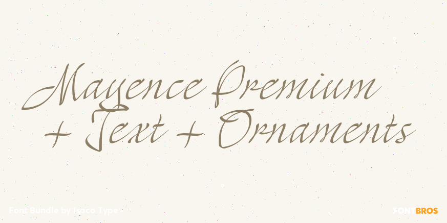 Mayence Premium + Text + Ornaments Poster