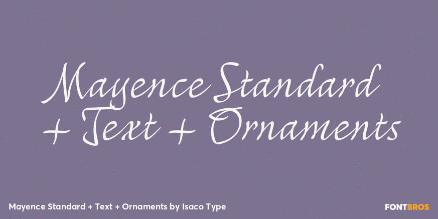 Mayence Standard + Text + Ornaments Poster