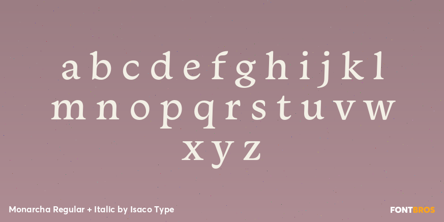 Monarcha Regular + Italic Font Poster #3