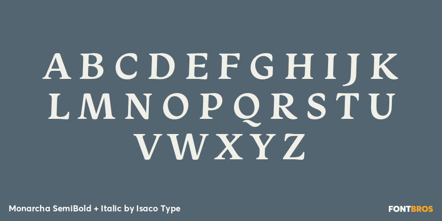 Monarcha SemiBold + Italic Font Poster #2