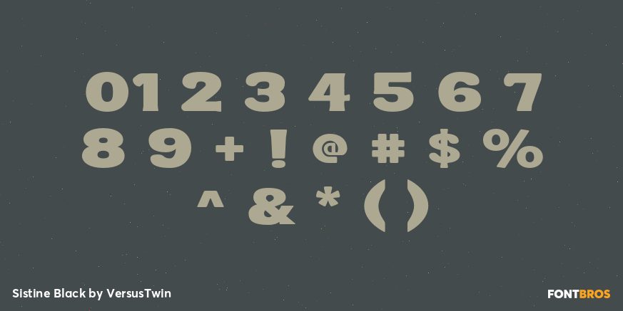 Sistine Black Font Poster #1