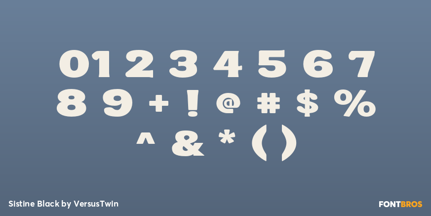 Sistine Black Font Poster #4