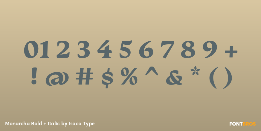 Monarcha Bold + Italic Font Poster #4