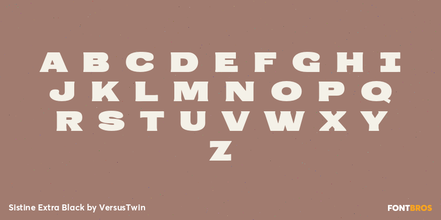 Sistine Extra Black Font Poster #2