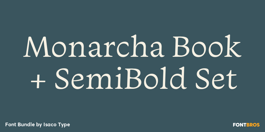 Monarcha Book + SemiBold Set Poster