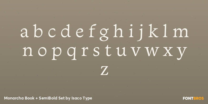 Monarcha Book + SemiBold Set Font Poster #3