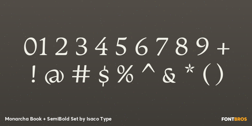 Monarcha Book + SemiBold Set Font Poster #4