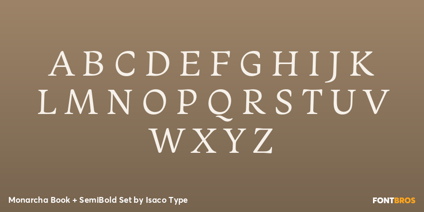 Monarcha Book + SemiBold Set Font Poster #2