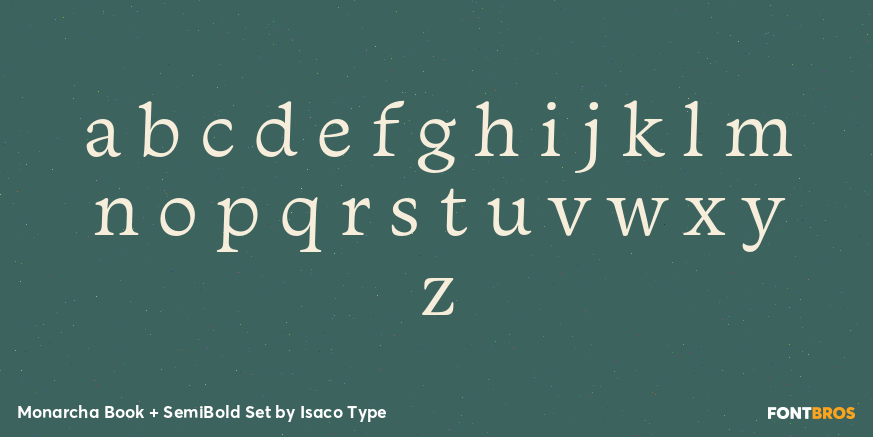 Monarcha Book + SemiBold Set Font Poster #3