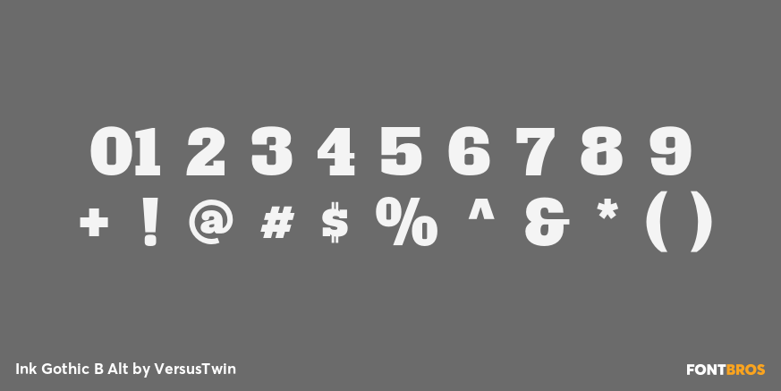 Ink Gothic B Alt Font Poster #1