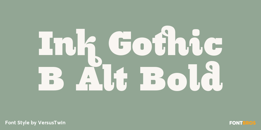 Ink Gothic B Alt Bold Poster