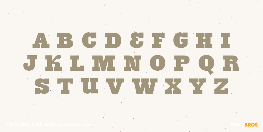 Ink Gothic B Alt Bold Font Poster #2