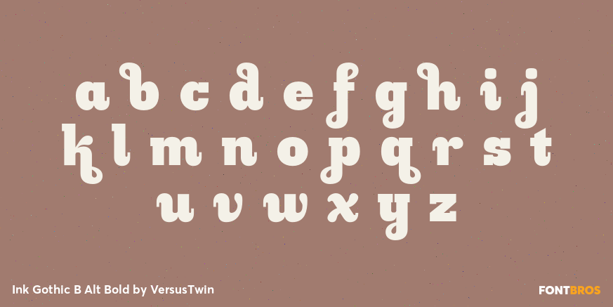 Ink Gothic B Alt Bold Font Poster #1