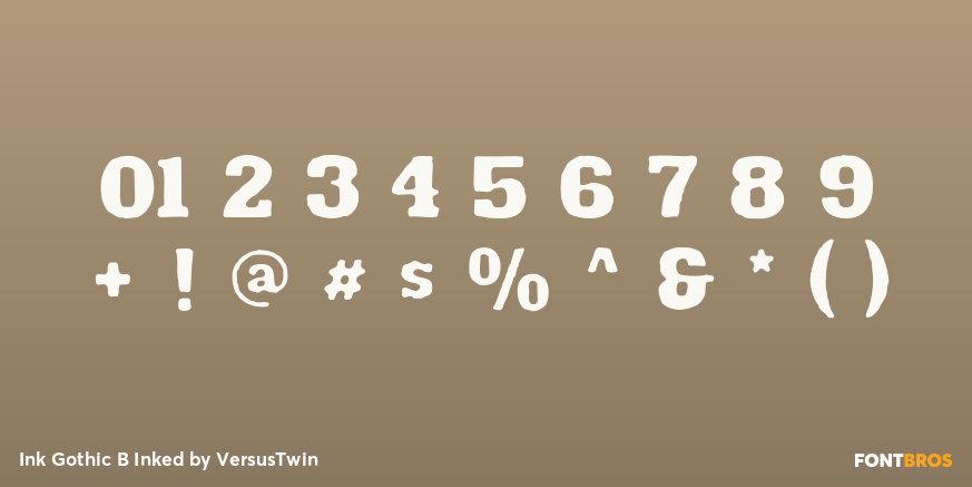 Ink Gothic B Inked Font Poster #1