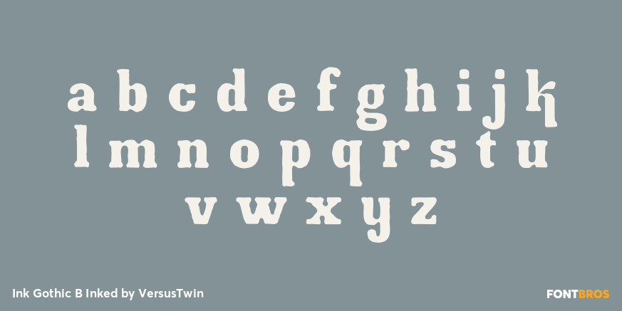 Ink Gothic B Inked Font Poster #3