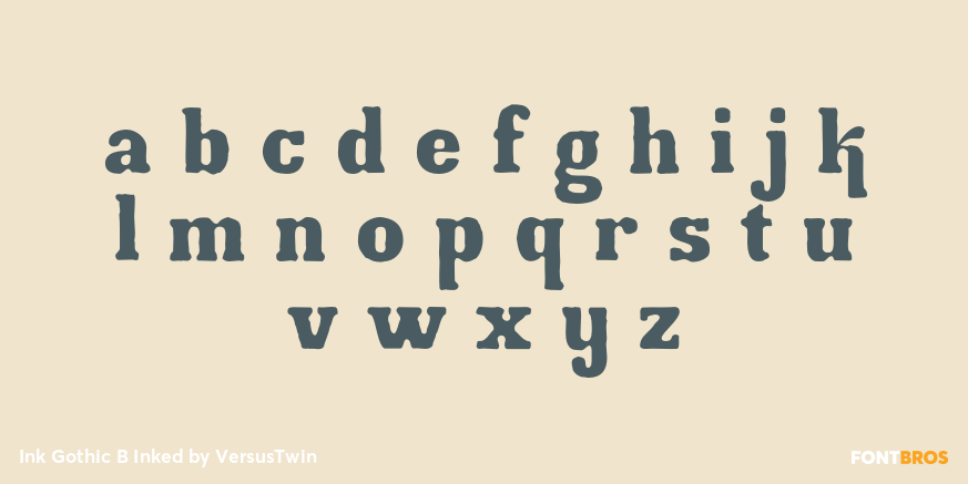 Ink Gothic B Inked Font Poster #1