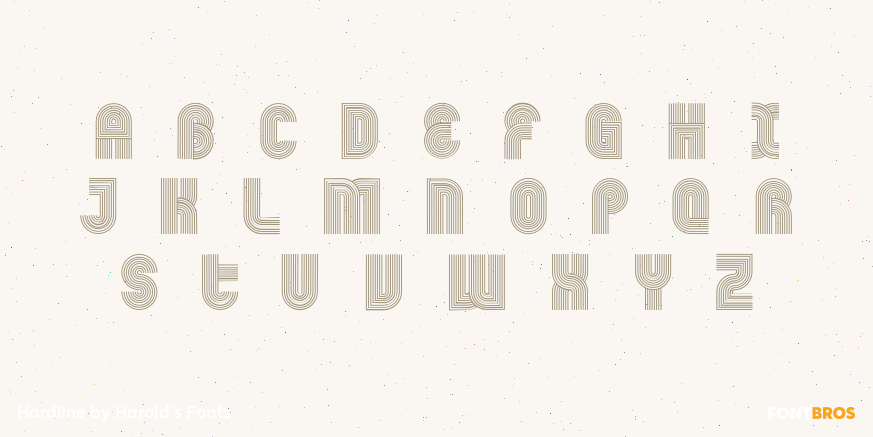 Hardline Font Poster #1