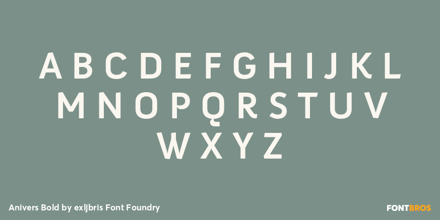 Anivers Bold Font Poster #2