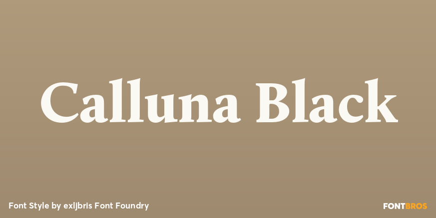 Calluna Black Font Poster #1