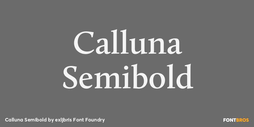 Calluna Semibold Font Poster #1