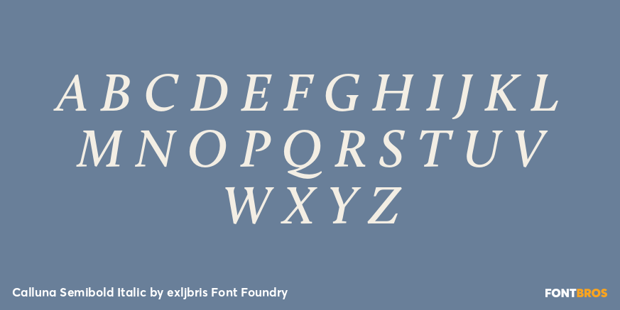 Calluna Semibold Italic Font Poster #2