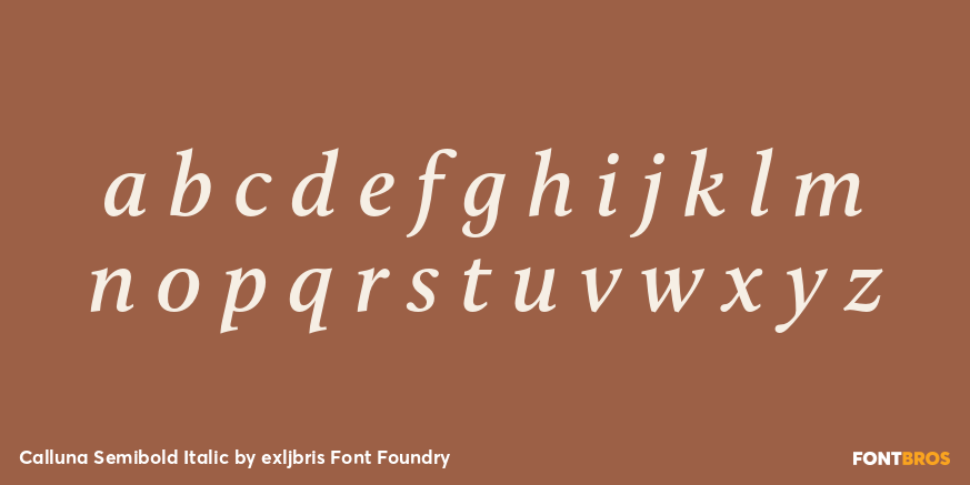 Calluna Semibold Italic Font Poster #3