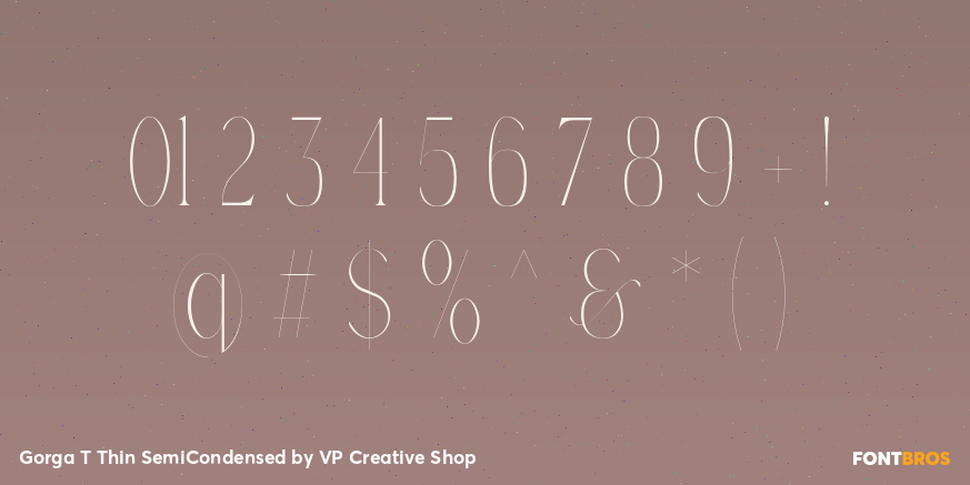 Gorga T Thin SemiCondensed Font Poster #4