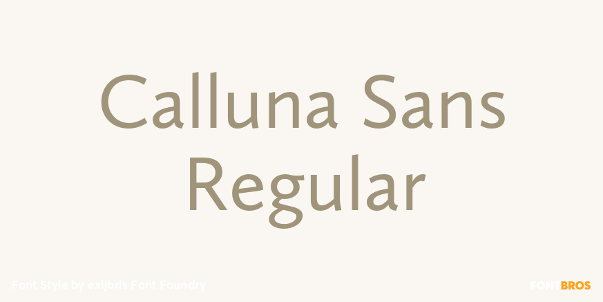 Calluna Sans Regular Font Poster #1