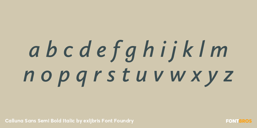Calluna Sans Semi Bold Italic Font Poster #3