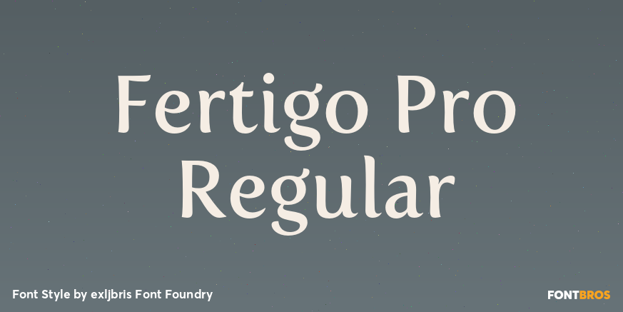Fertigo Pro Regular Font Poster #1