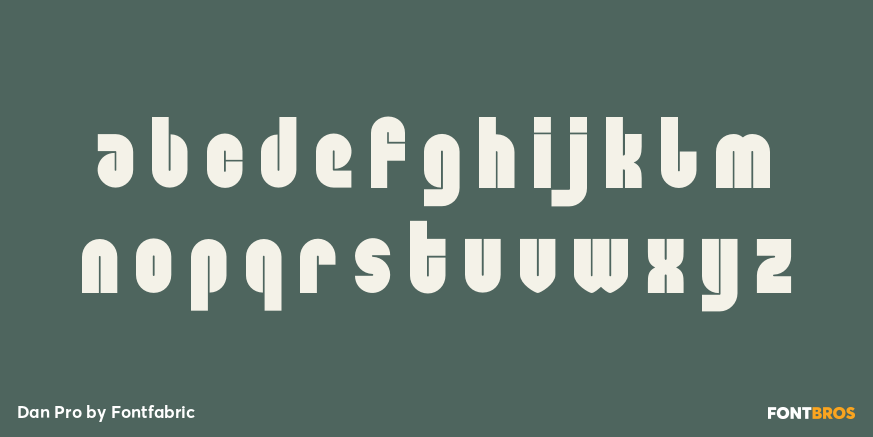 Dan Pro Font Poster #3