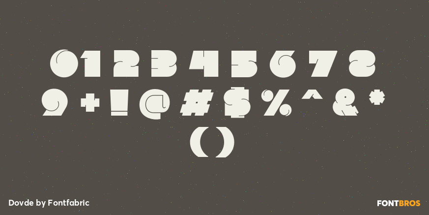 Dovde Font Poster #1
