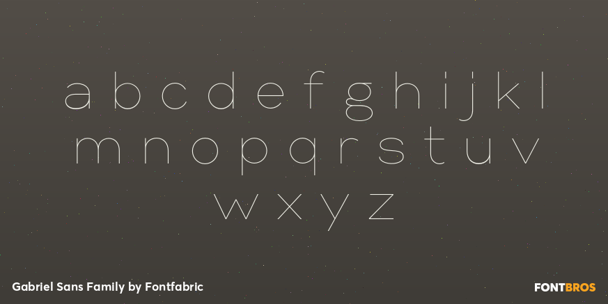 Gabriel Sans Family Font Poster #1
