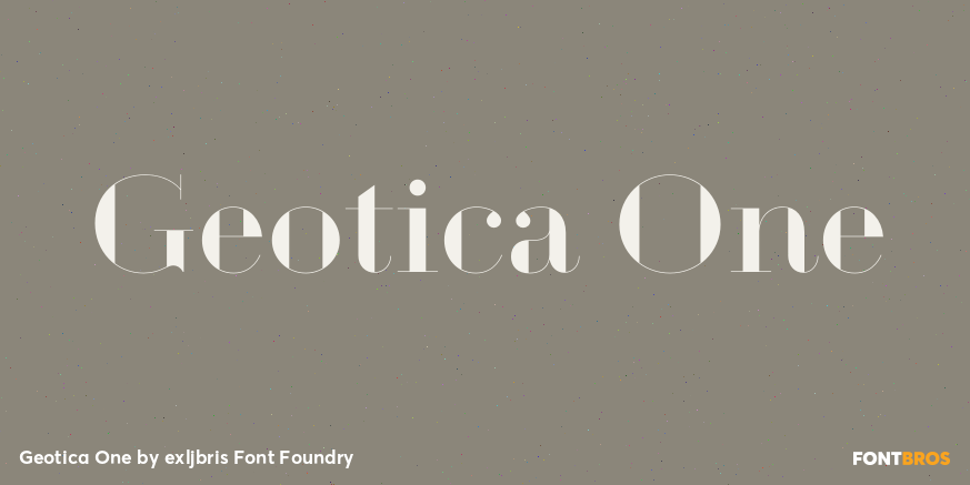Geotica One Font Poster #1