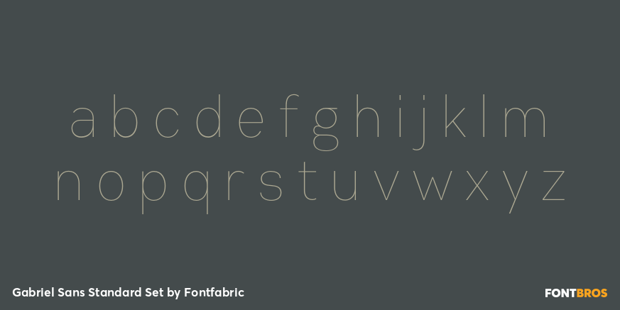 Gabriel Sans Standard Set Font Poster #1