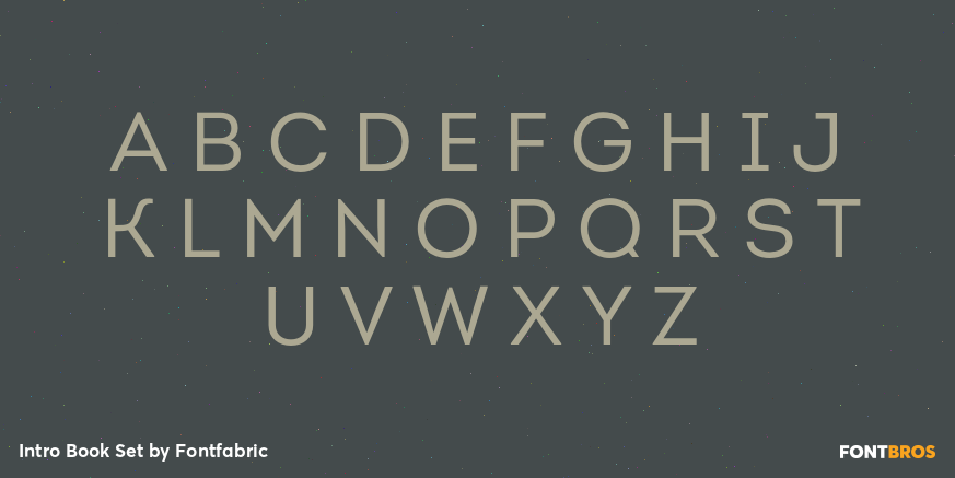 Intro Book Set Font Poster #1