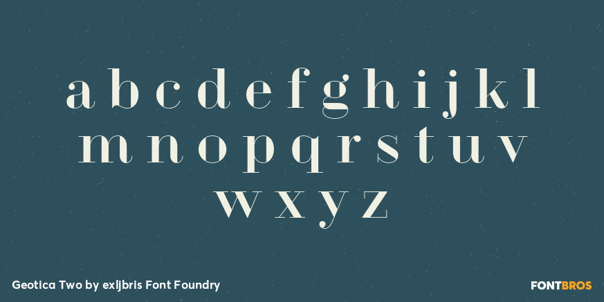 Geotica Two Font Poster #3