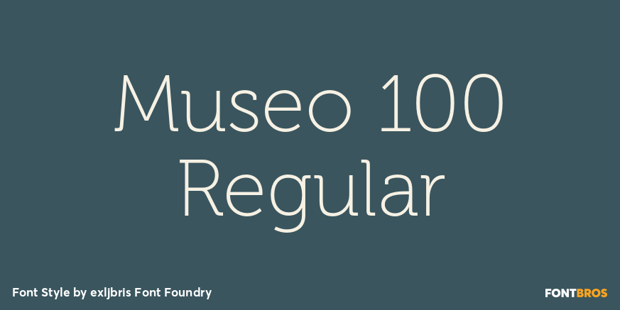 Museo 100 Regular Font Poster #1