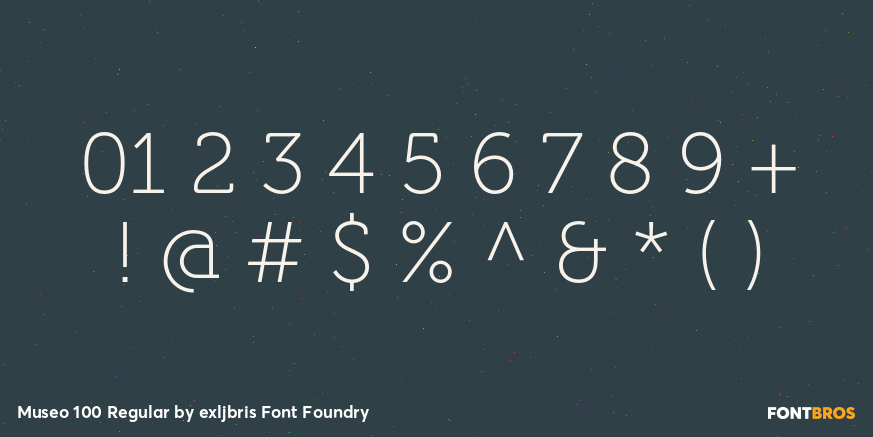 Museo 100 Regular Font Poster #4