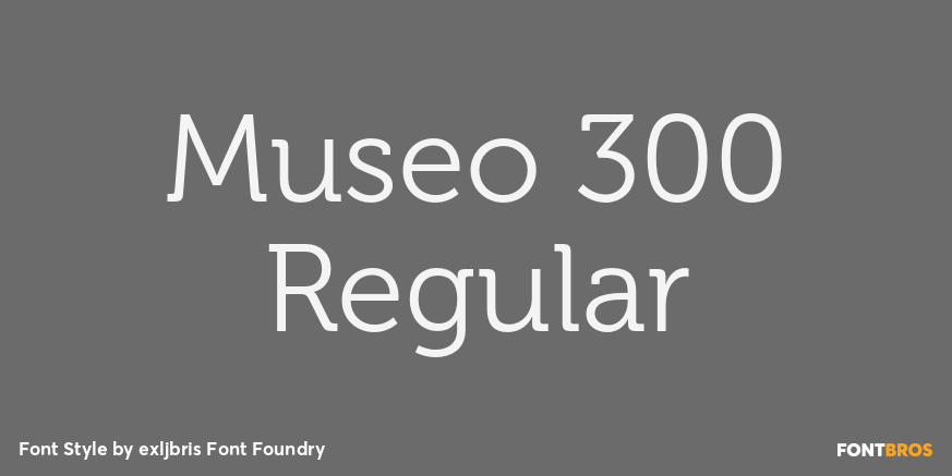 Museo 300 Regular Font Poster #1