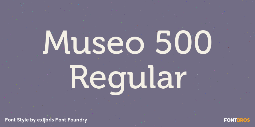 Museo 500 Regular Font Poster #1