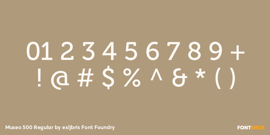 Museo 500 Regular Font Poster #1