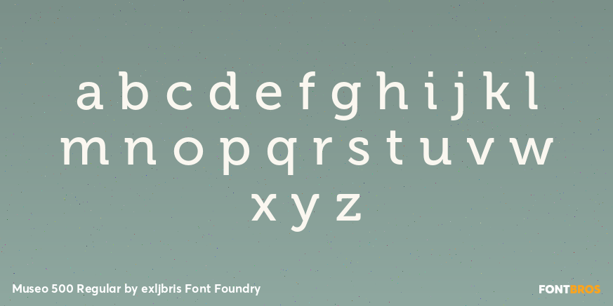 Museo 500 Regular Font Poster #1
