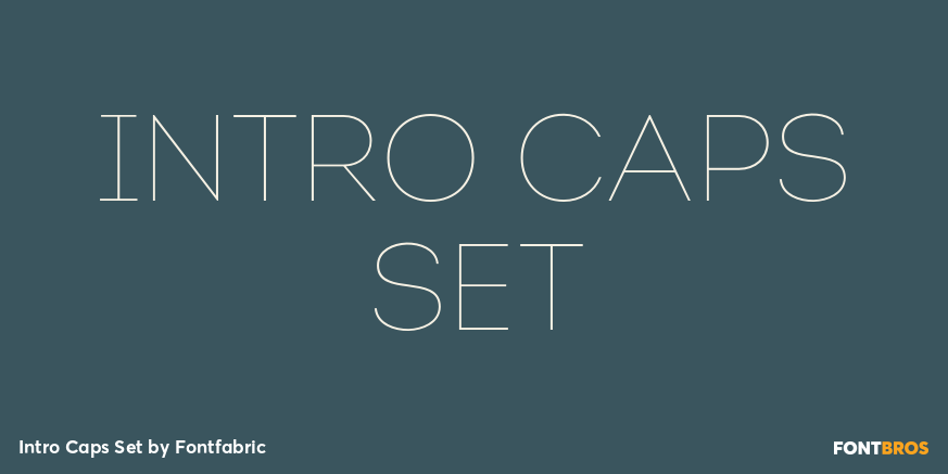 Intro Caps Set Font Poster #1