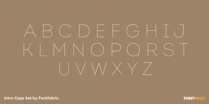 Intro Caps Set Font Poster #1