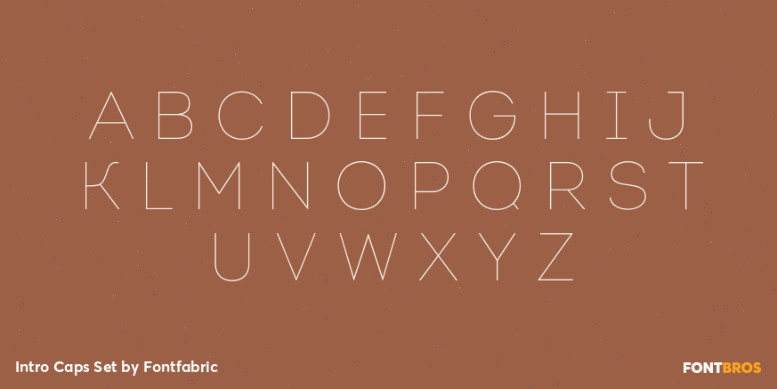 Intro Caps Set Font Poster #1
