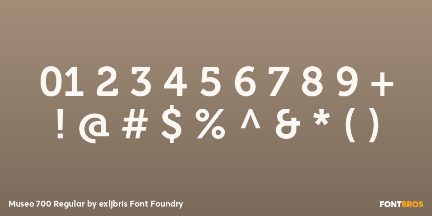 Museo 700 Regular Font Poster #1