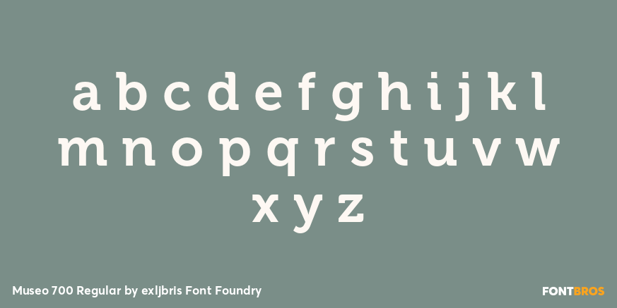 Museo 700 Regular Font Poster #1