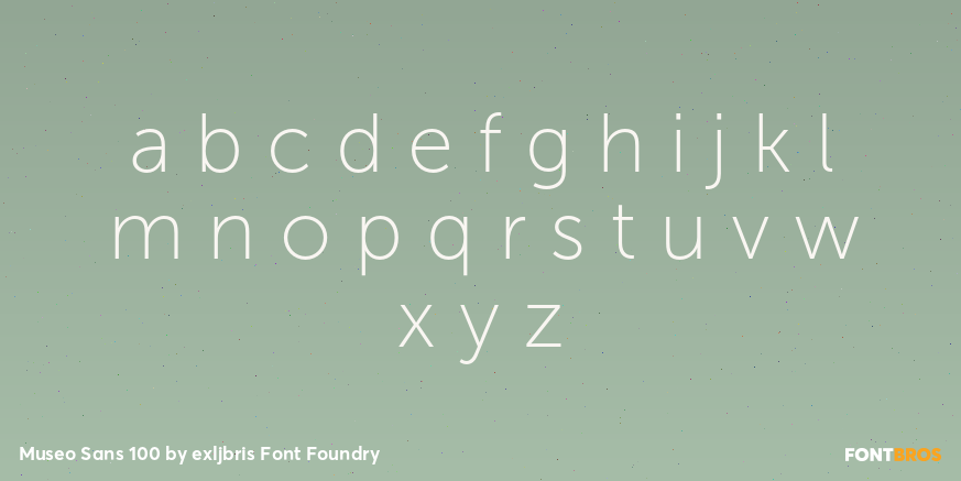 Museo Sans 100 Font Poster #3