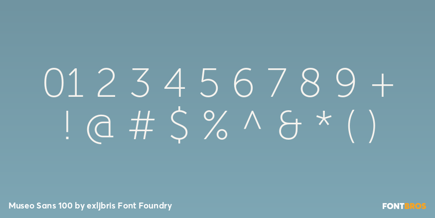 Museo Sans 100 Font Poster #4